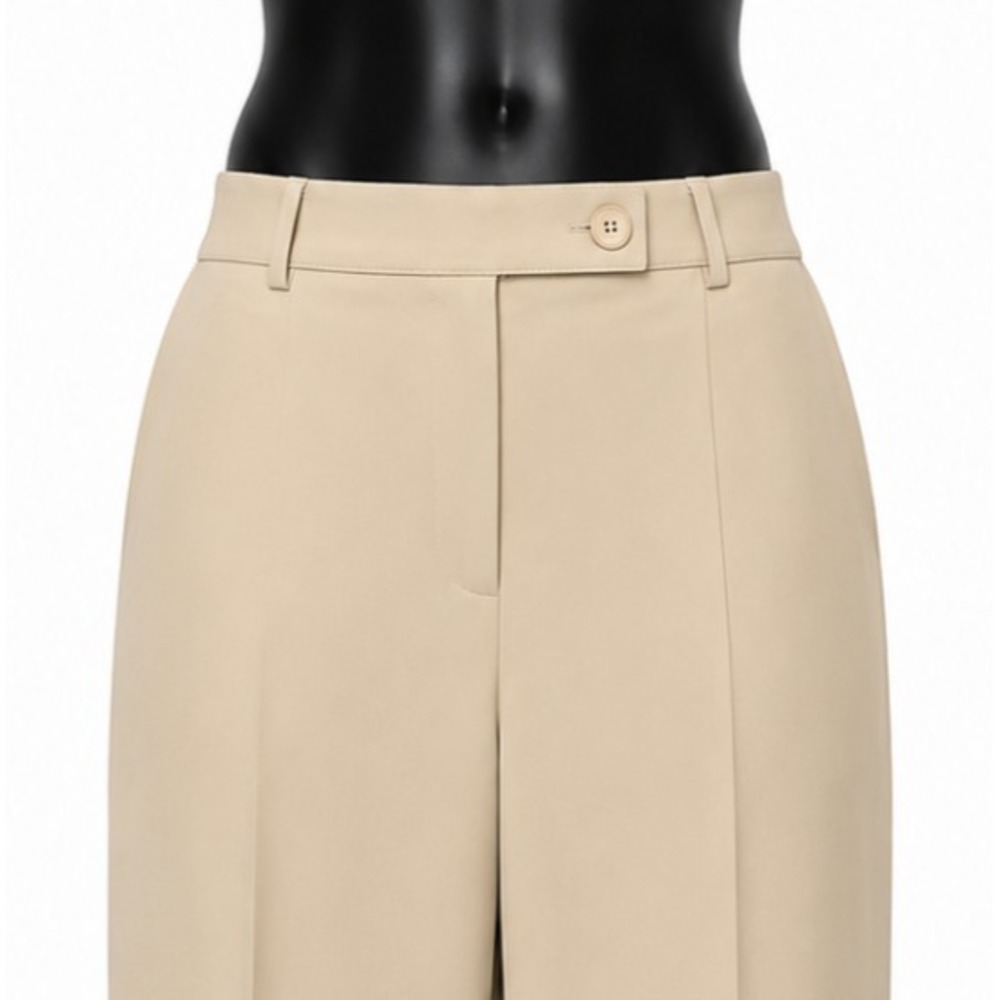 Soft Works Womens Comfort Waist Casual Pants Size 10 Beige Poly Knit Stretch - Picture 3 of 12